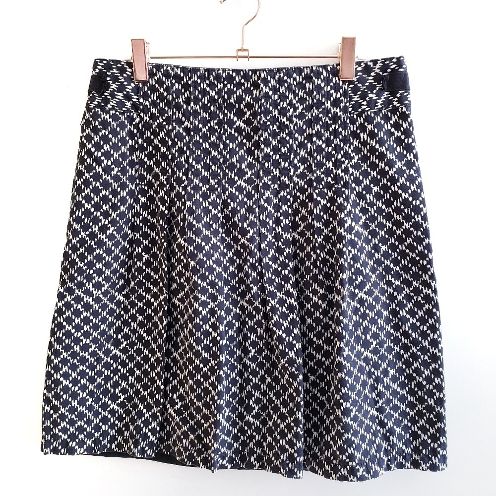 Ann Taylor LOFT Skirt Womens Size 2 Black & White Diamond